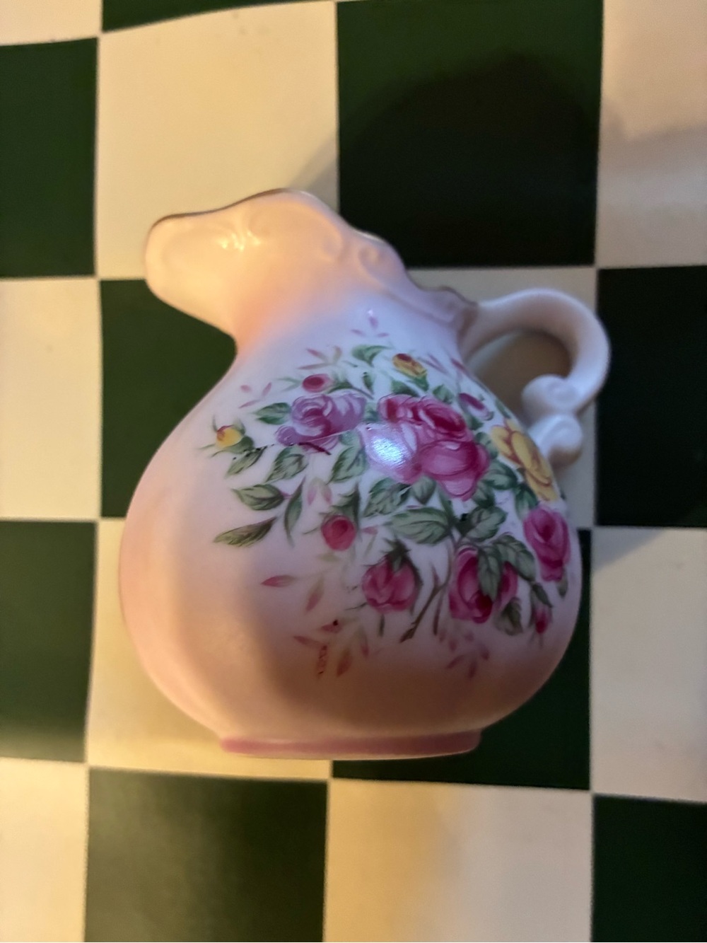 Lefton Japan pink pouring jar